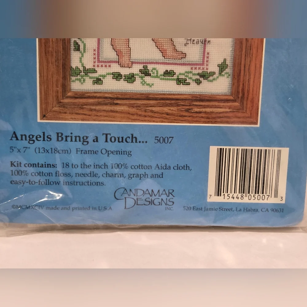 Candamar Designs Angels Bring A Touch Of Heaven Sealed Cross Stitch Kit 7B